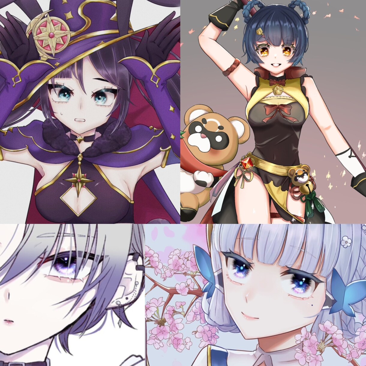 動画内イラスト、サムネイル、アイコン等描きます 宝石のようなキラキラした目のイラストをお描きします！ イメージ1