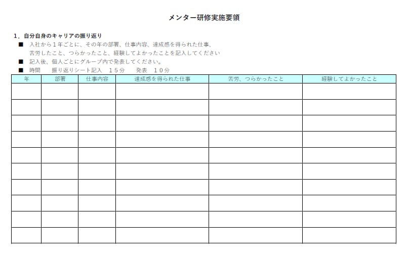メンター制度を導入したい企業の方へ資料を売ります 制度導入のベースとなる資料を売ります イメージ2