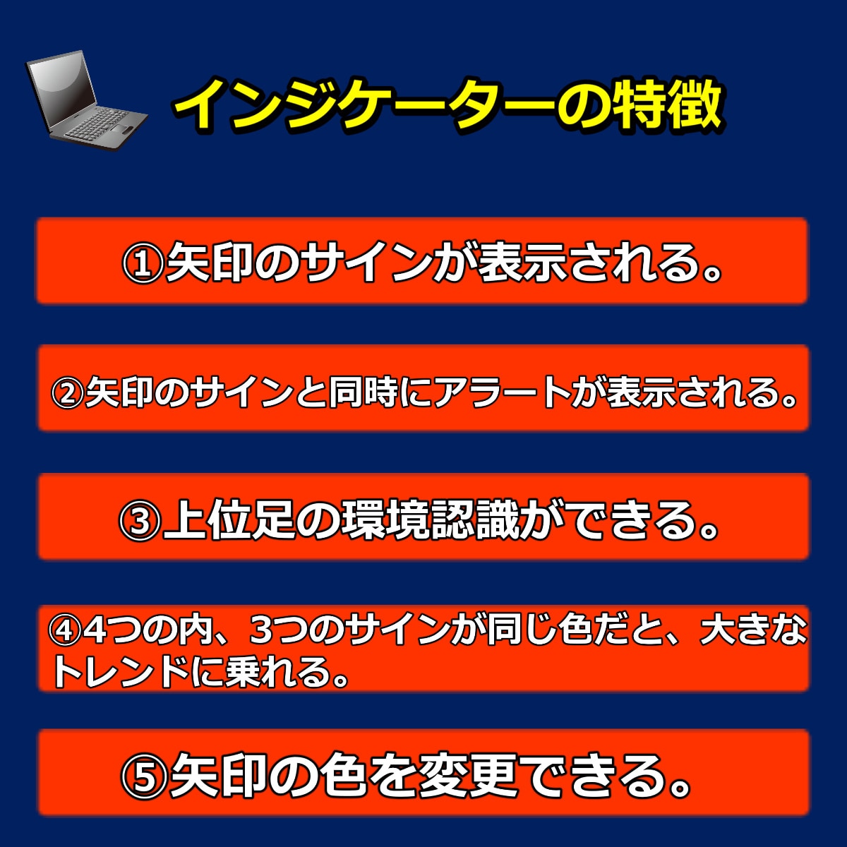 売買ポイントインジケーターをご提供します 1時間足以上のトレンドがわかるインジケーター。 イメージ2