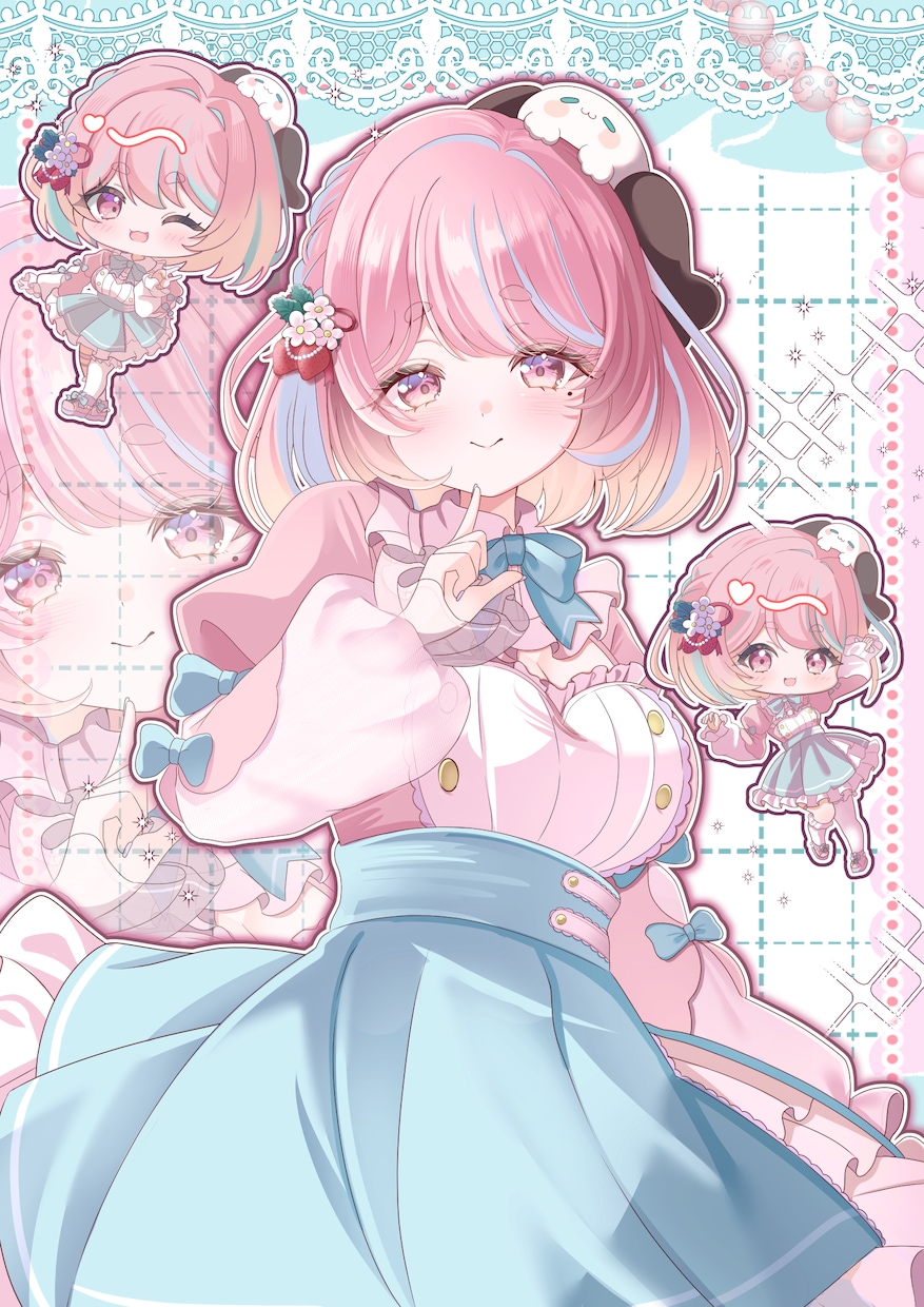 Vtuber活動/アイコン/MVなどの絵を描きます SNS・配信活動等に映える印象的なイラストをお届けします！ イメージ1