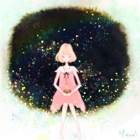 黒を基調とした幻想ファンタジー背景イラスト描きます 空や宇宙。不思議な空間をお届けします。印刷郵送もok！ イメージ8