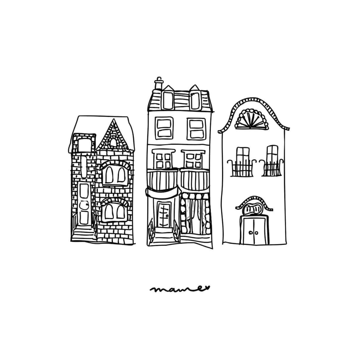 建物イラスト描きます おしゃれな線画アート、挿絵などにどうぞ イメージ5
