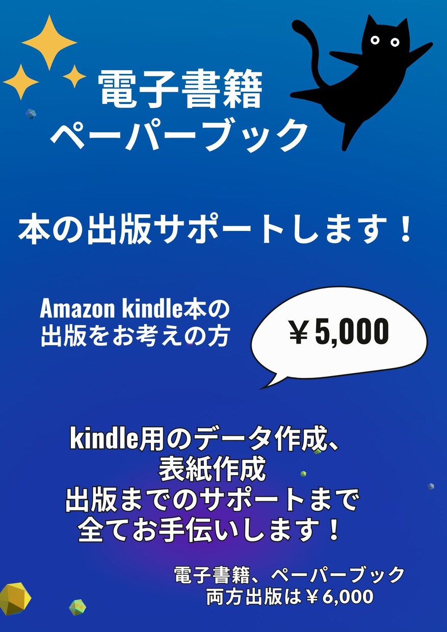 電子書籍の出版サポートします 個人でkindle本の出版をしたい方！サポートを致します！ イメージ1