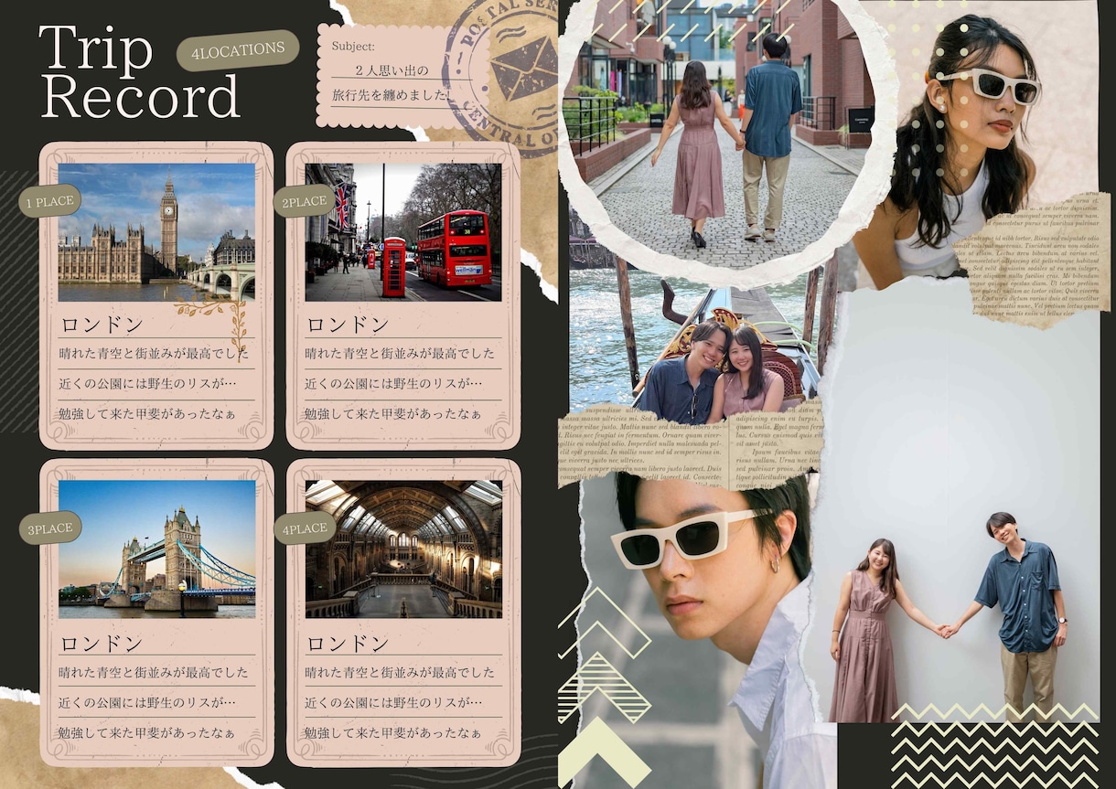 旅行好きな方へ！プロフィールブック作ります お任せで楽々！今までの旅行先を紹介！ イメージ5