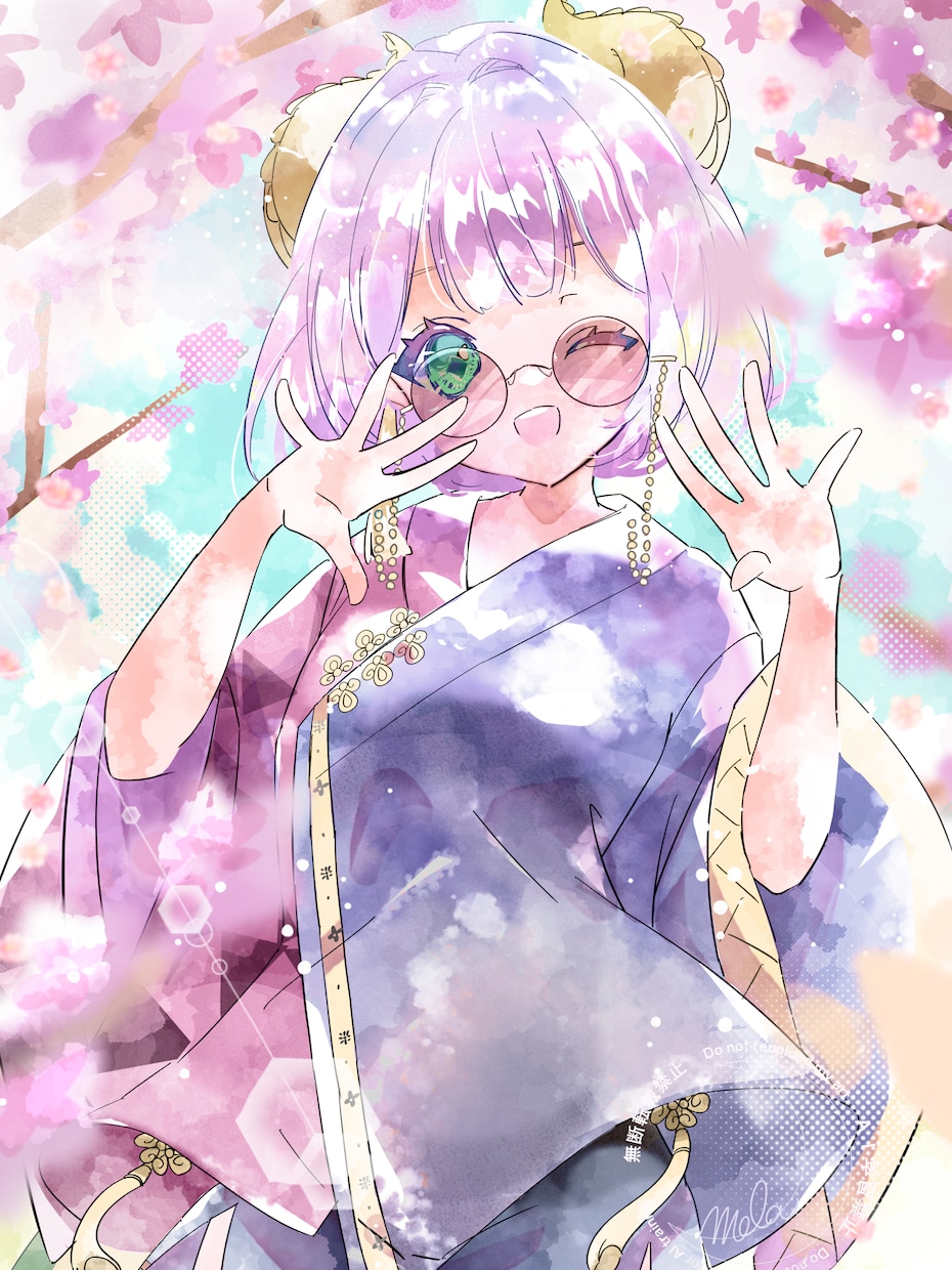ふんわり可愛い水彩風イラスト描きます 優しい色合いであなたのキャラクターを水彩風に可愛く描きます イメージ2