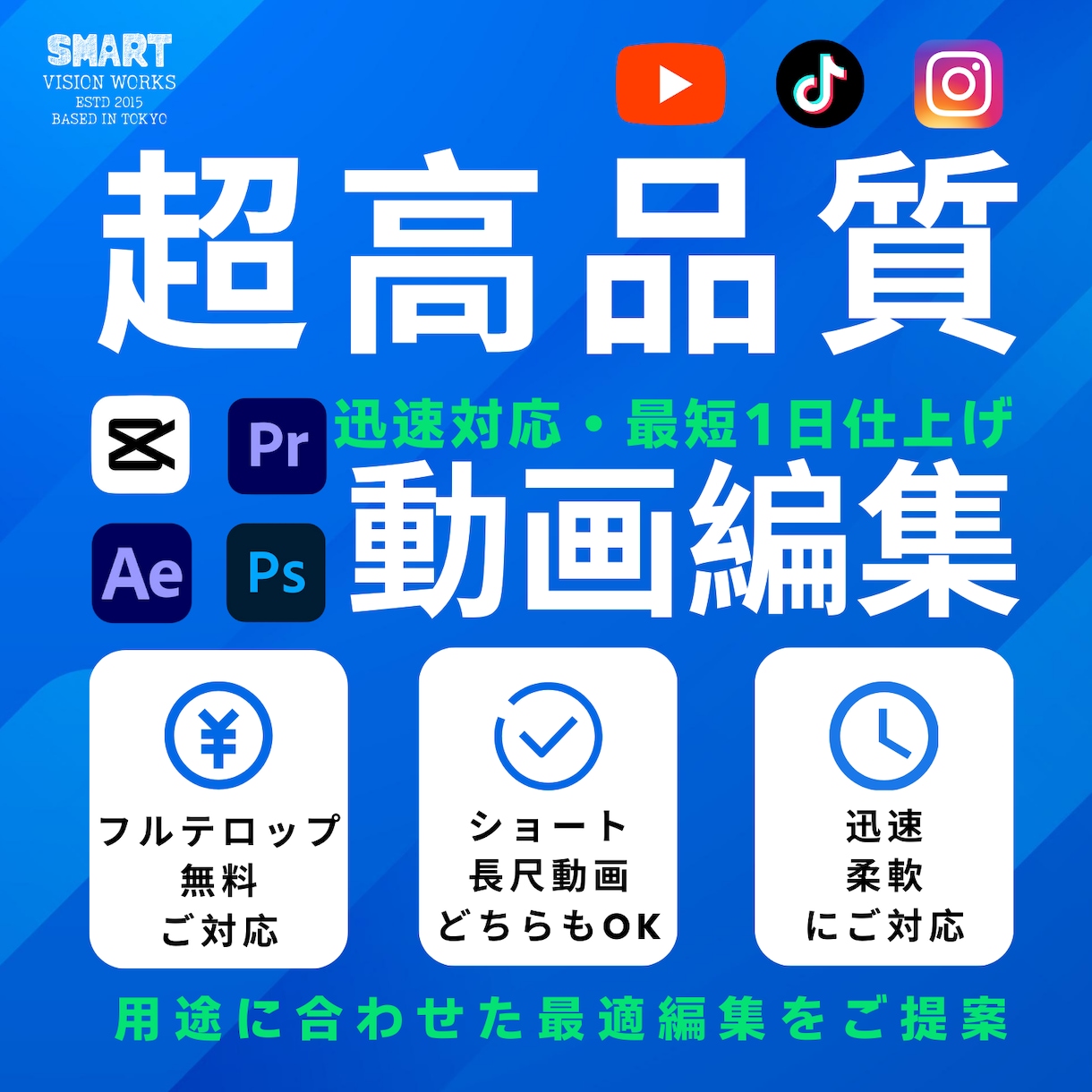 迅速＆高品質★YouTube向けの動画編集します PR/講座/インタビューなど、様々なジャンルの動画に対応可能 イメージ1