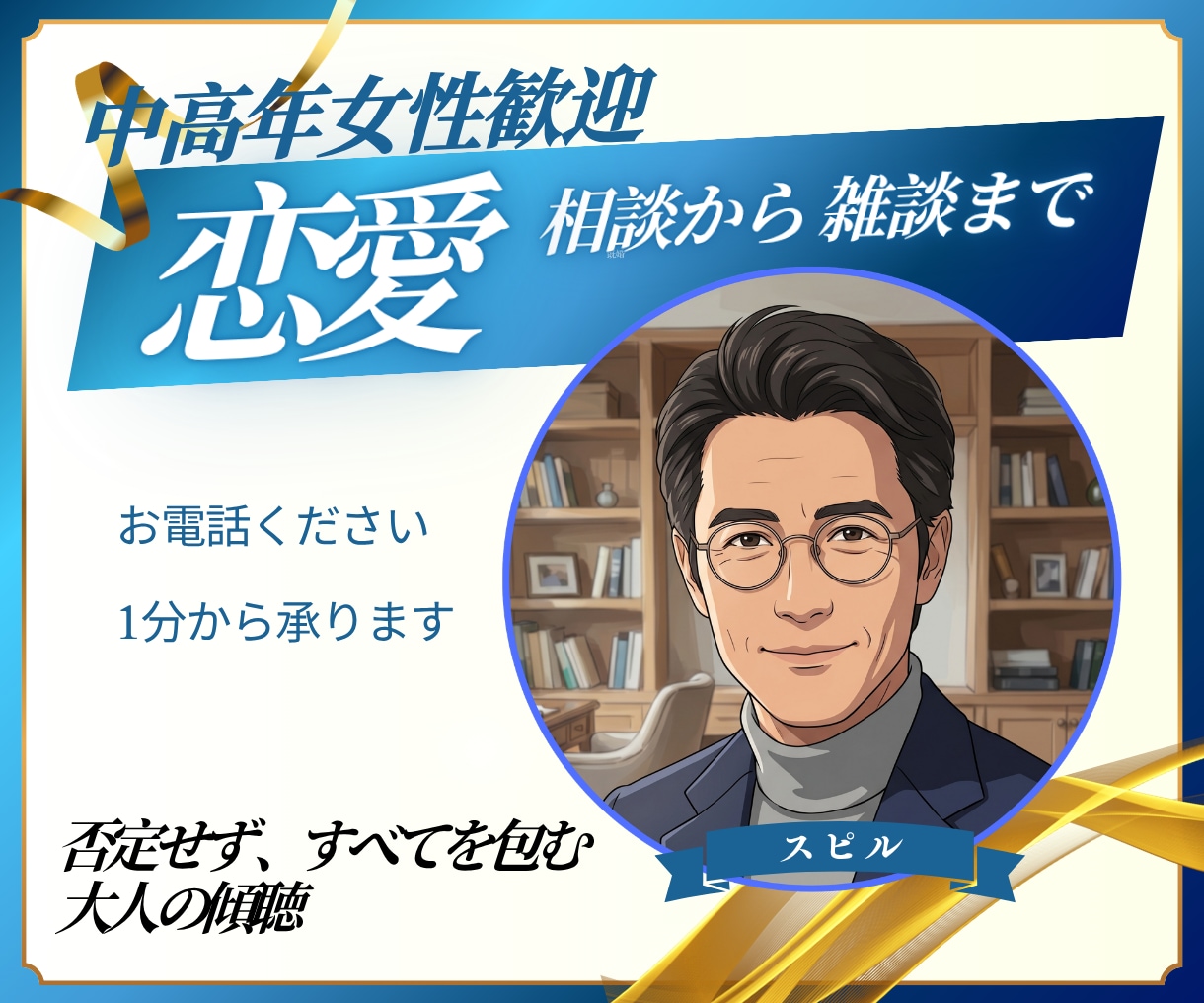 恋愛相談から気晴らしの雑談まで、なんでも伺います うまく言えなくても大丈夫。あなたの味方になって寄り添います イメージ1