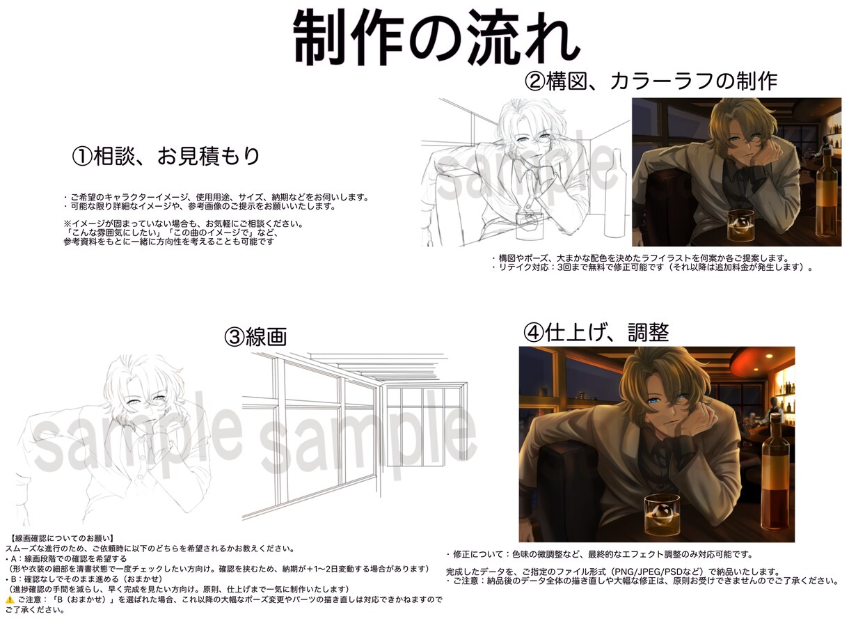 歌ってみた、オリジナル楽曲のイラスト制作いたします 厚塗りでコントラストや明暗の効いたイラスト制作いたします イメージ2
