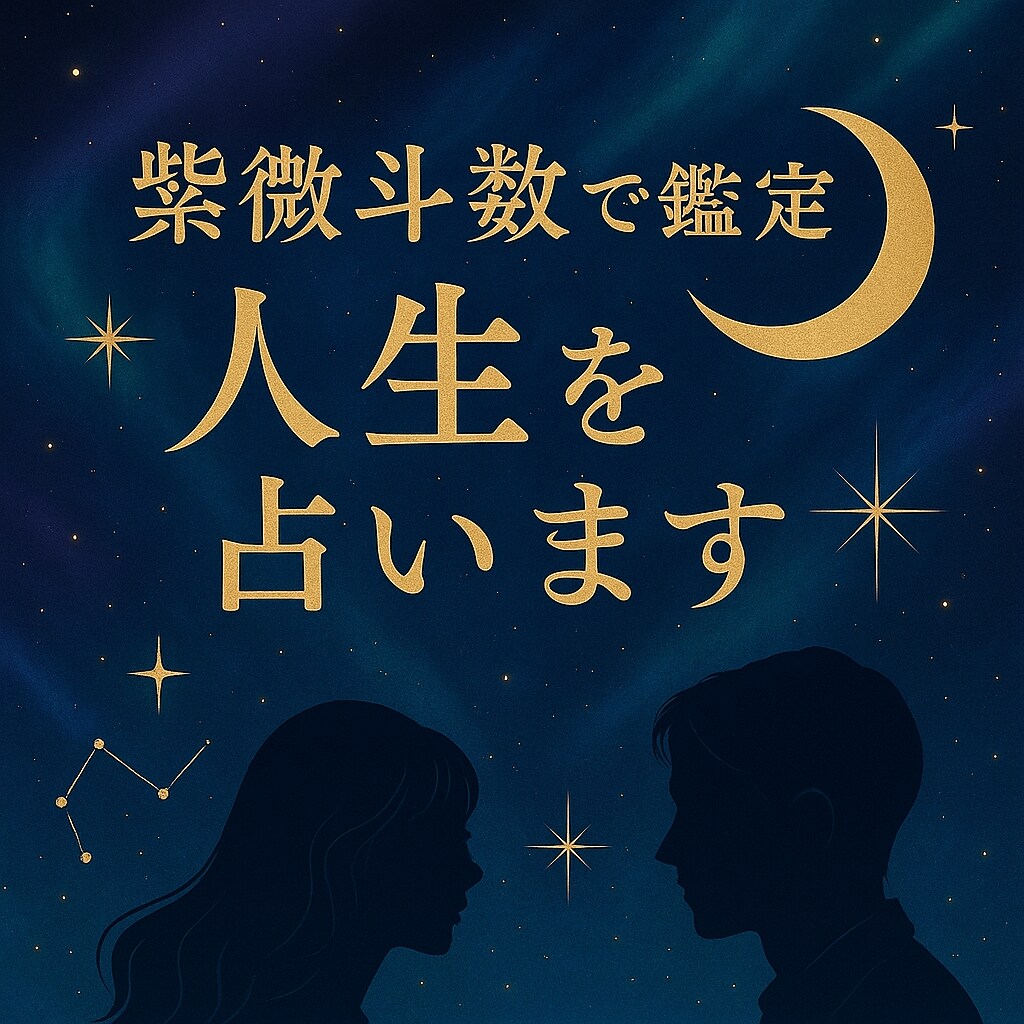 紫微斗数で人生の悩みを読み解きます 自己理解・選択の指針がほしい方におすすめです イメージ1