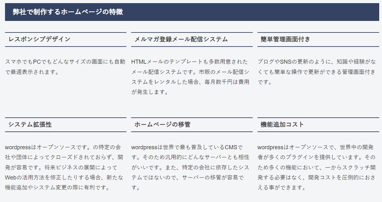 自身で更新ができる様ホームページのベースを作ります 将来的に自由に拡張できるよう汎用性を持たせたベースを作成 イメージ9