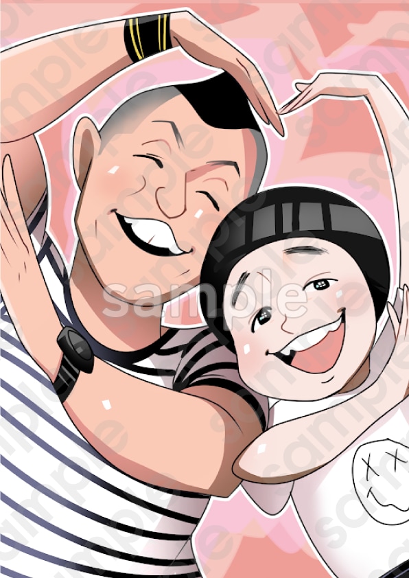 記念日やプレゼントに！おしゃれな似顔絵描きます やさしくおしゃれなタッチで似顔絵制作いたします！ イメージ4