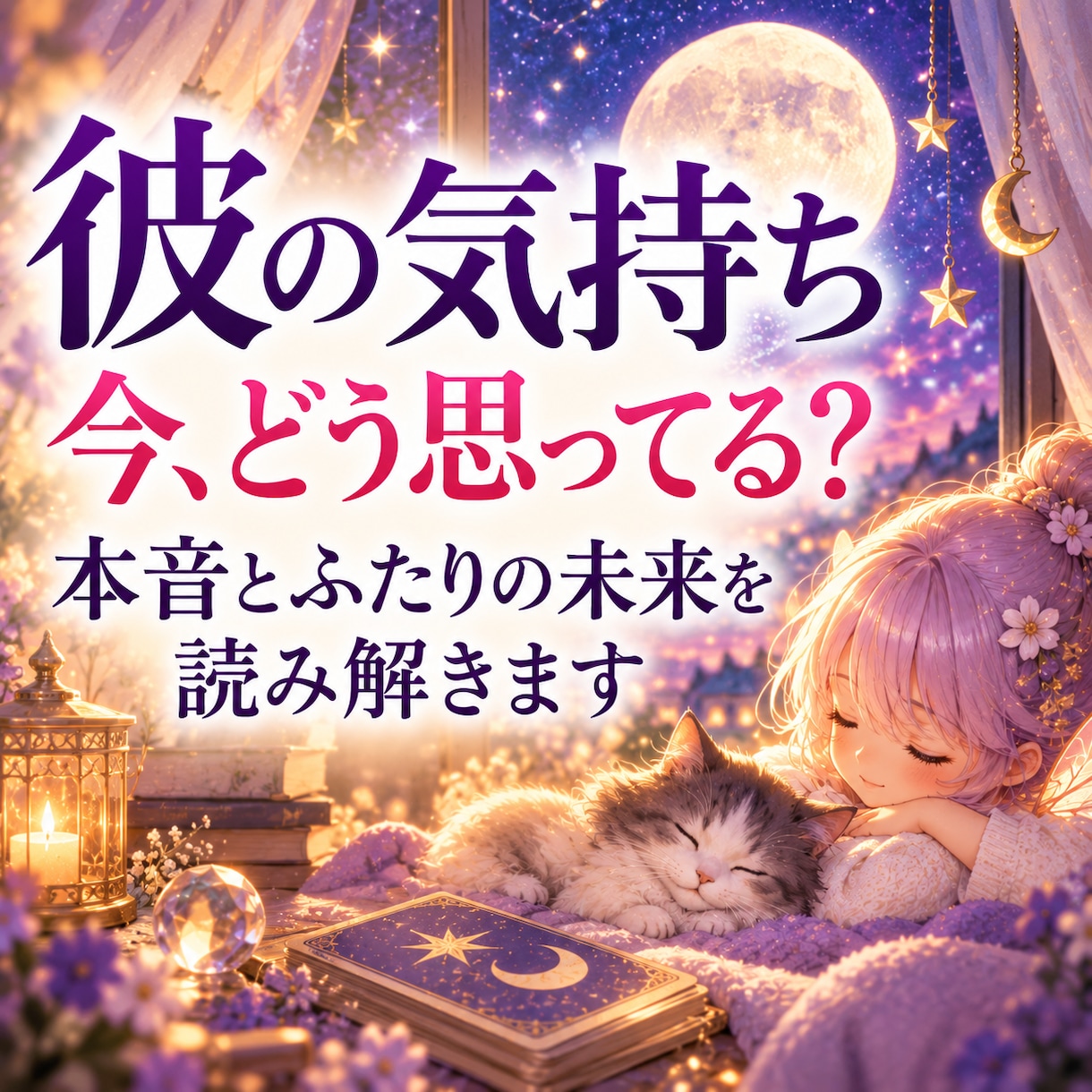 彼の気持ち・あなたへの想いをタロットで読み解きます 恋愛占いで彼の本音と二人の未来・今後の流れを深く読み解きます イメージ1