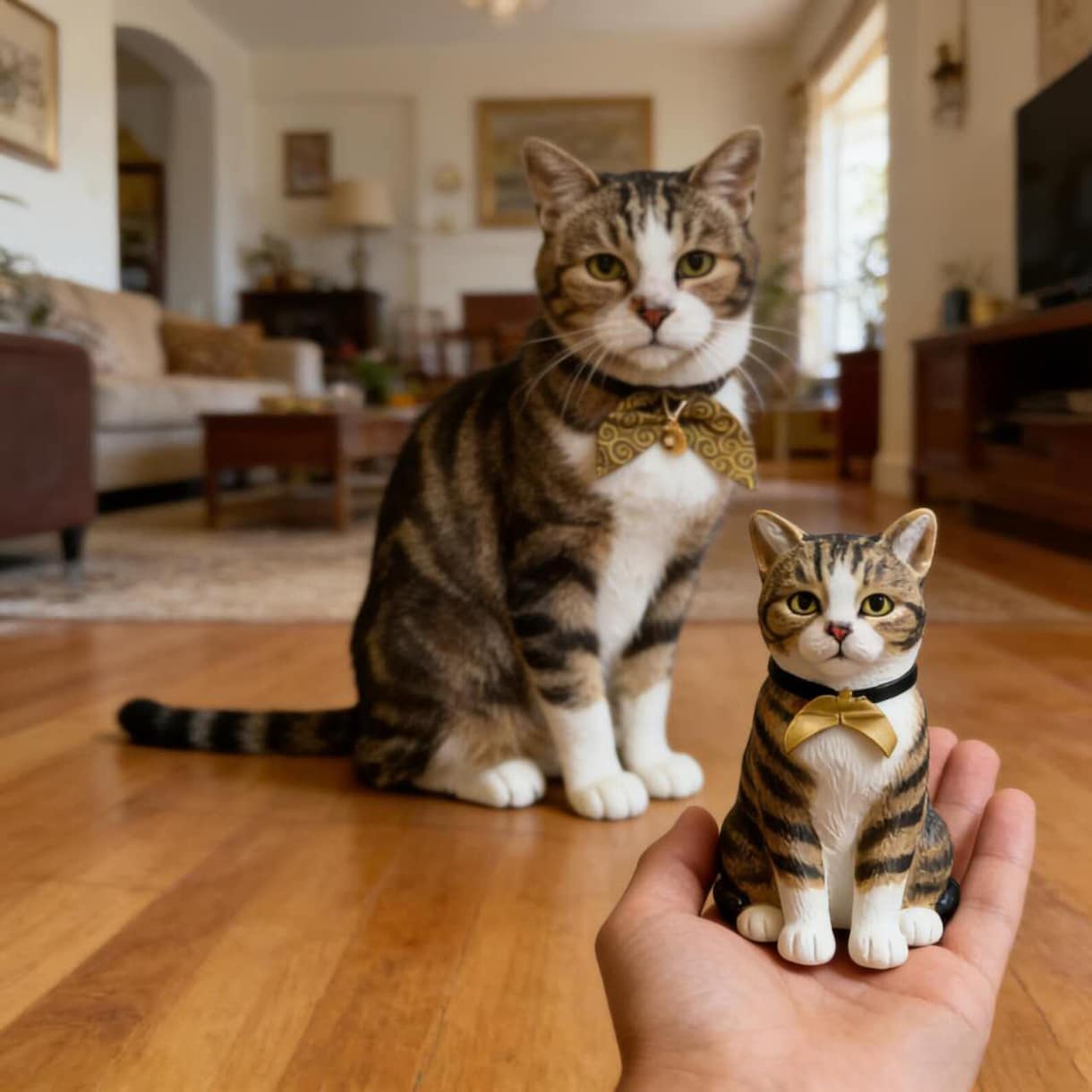 写真から作るフィギュア｜愛犬・愛猫似顔人形ます オーダーメイド 犬・猫そっくり 肖像画 うちの子 置物 イメージ2
