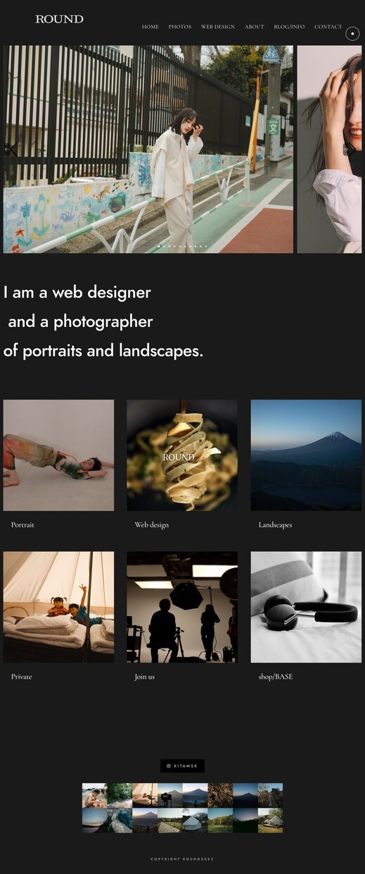 ポートフォリオサイトの制作します オシャレなポートフォリオサイトはお任せを イメージ1
