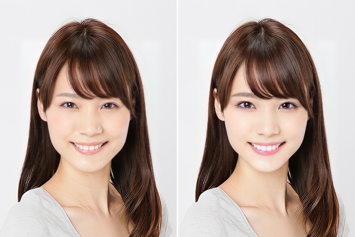 宣材写真を自然な仕上がりで美形化します 『スーパーナチュラル加工』宣材写真に最適な写真加工技術を提供 イメージ1