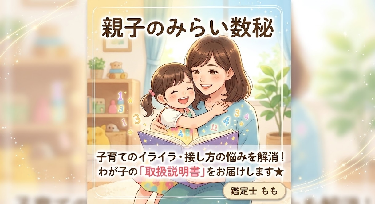 親子のみらい数秘⭐︎子育ての悩み&接し方鑑定します 数秘術で読み解く⭐︎わが子の心の取扱説明書と具体的な接し方 イメージ1