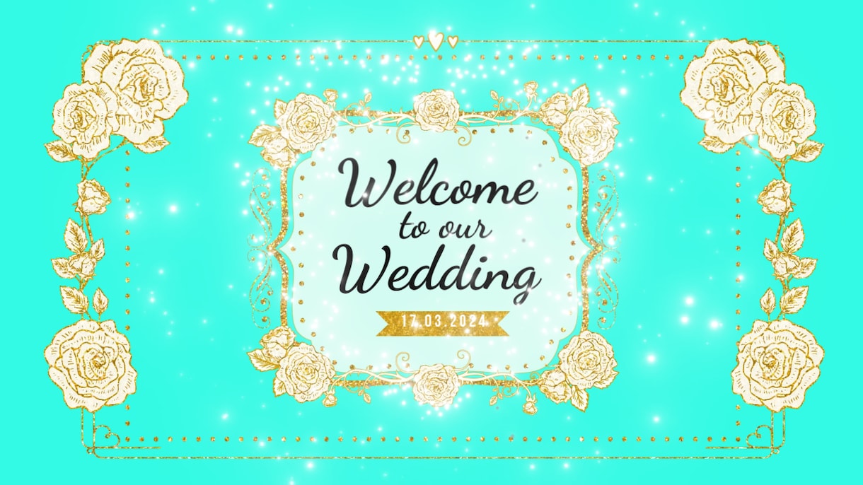 ティファニー風な結婚式オープニングムービー作ります ♡VR技術で3D映像！プロフィールムービーとセット割も♡ イメージ1