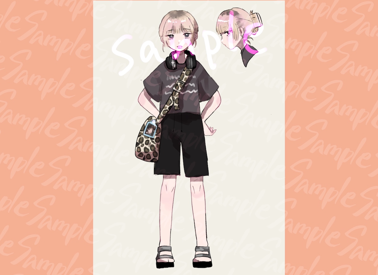 ゆるい立ち絵素早く描きます キャラクター・ファッションのこだわりをゆるく立ち絵にします！ イメージ2