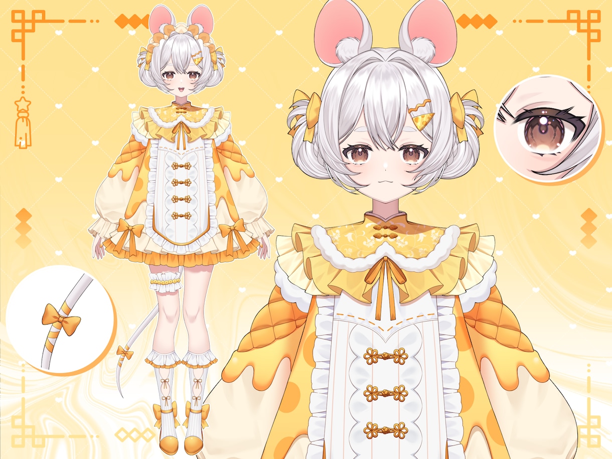 理想のVtuber用パーツ分けイラストを作成します 商用利用込み！修正無制限で承ります！ イメージ2