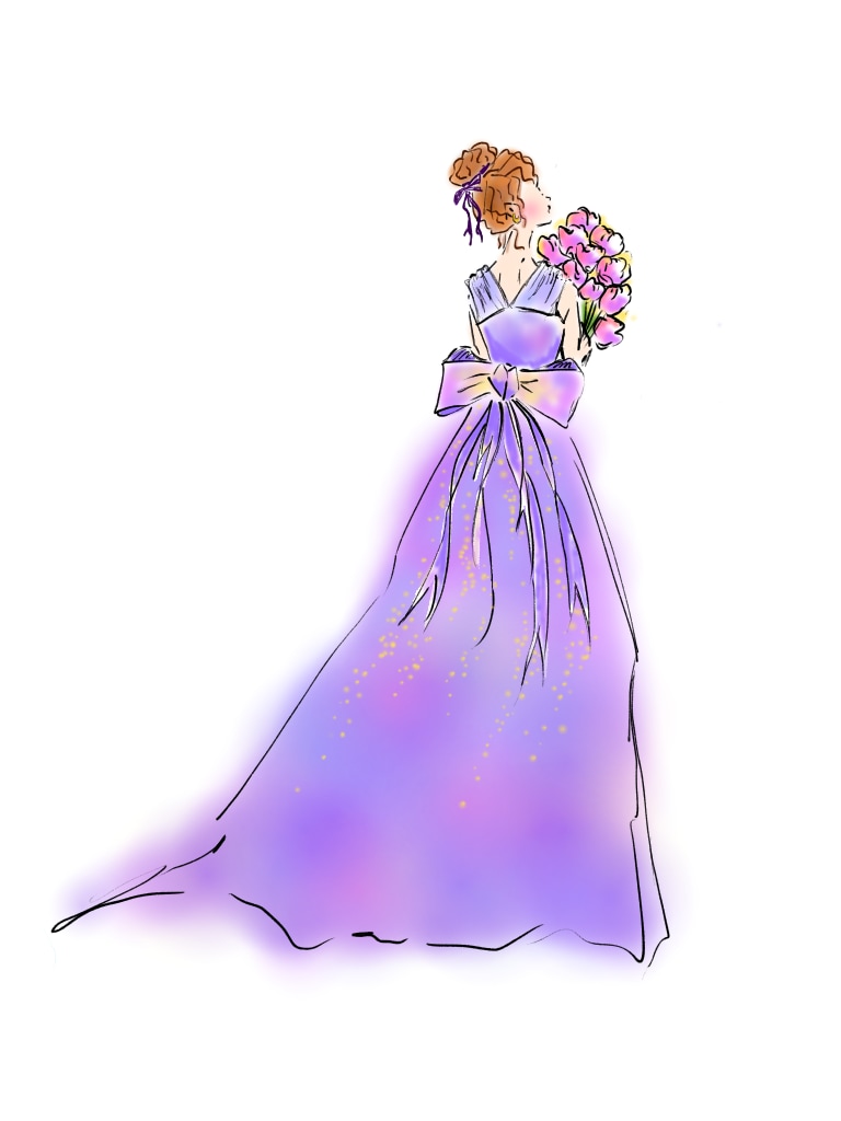 結婚式ドレス色当てクイズの絵を描きます 結婚式のドレスチェンジの絵を描きます！ イメージ4