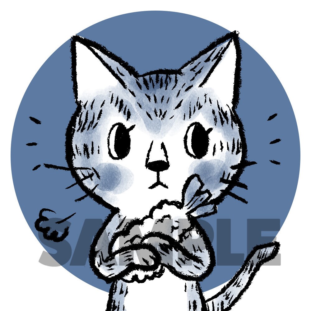 ポップでゆるかわな猫イラストアイコン描きます お好きな動物・ペットをかわいいオリジナルキャラクターに♩ イメージ3