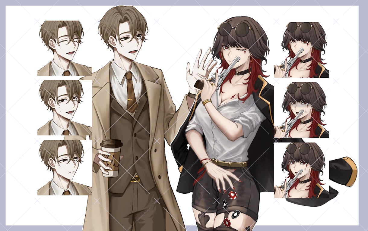 アイコン・立ち絵制作いたします 厚塗りで雰囲気のあるイラストを制作します！ イメージ4