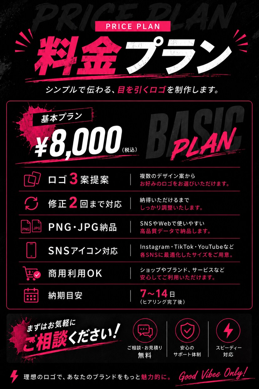 SNSで目を引くロゴ制作します ブランドの魅力を形にするオリジナルロゴ イメージ2