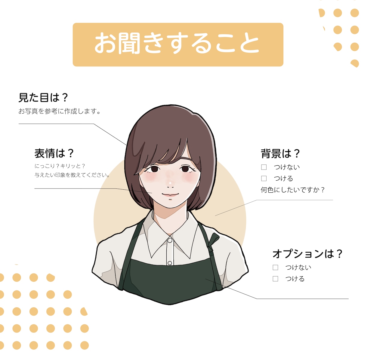 ビジネスの場でも使いやすい似顔絵を制作します 名刺やアイコンにぴったりな、シンプルなイラストです。 イメージ4