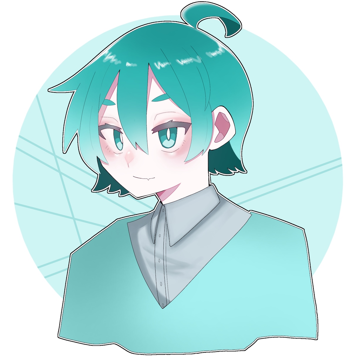 SNS用のアイコンを描きます 可愛いキャラとシンプルな背景のアイコンを描きます！ イメージ1