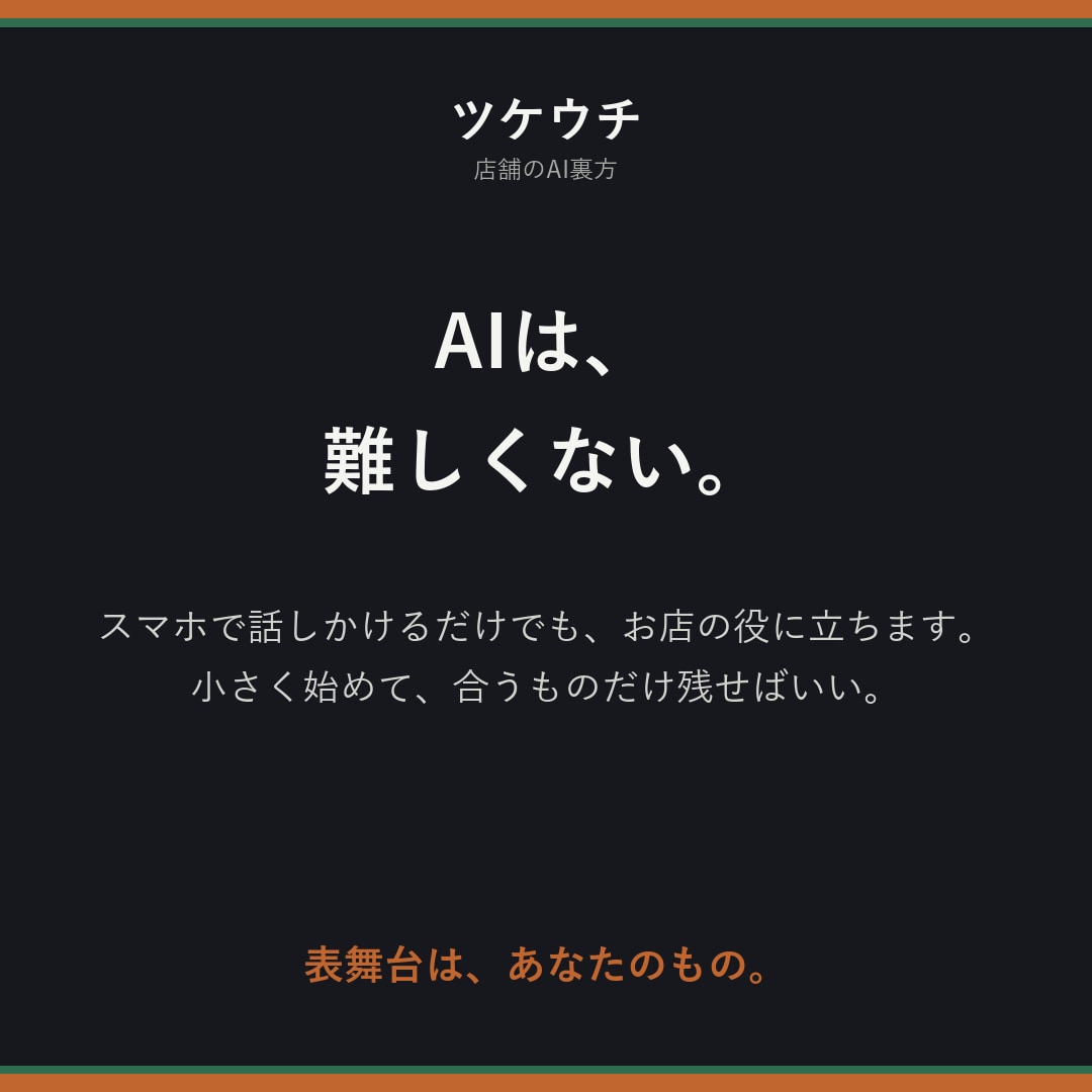 お店も発信者も口コミやDM返信をAIでラクにします 店舗も発信者も。現役院長が「AIの裏方」を導入します イメージ2