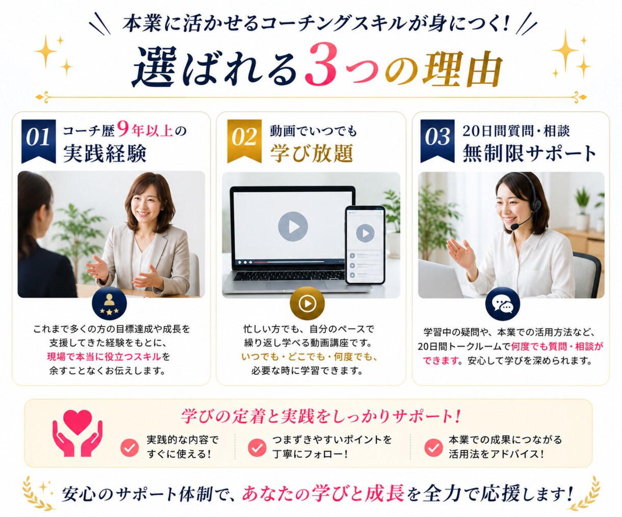 あなたの本業に活かせるコーチングスキルを教えます 「本業×コーチング」でサービス価値を高める! イメージ8