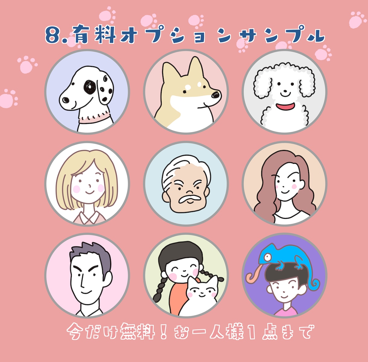 猫犬イラストアイコンお作りします 世界に一つだけのオリジナルアイコン作りませんか？ イメージ10