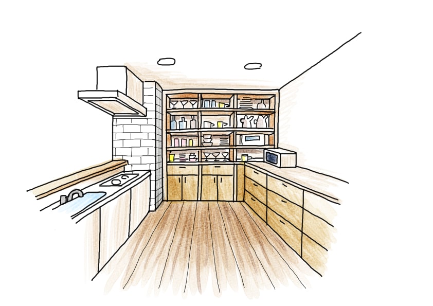 二級建築士が部屋のイラストを描きます リビング、キッチンなど…どんな部屋でもイラストにします！ イメージ2