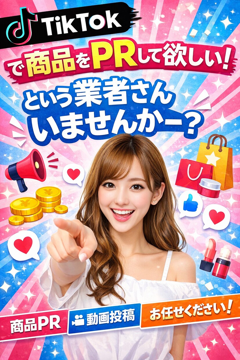 業者様向け|商品を紹介致します TikTokのライブ配信や動画投稿で商品PRいたします イメージ2