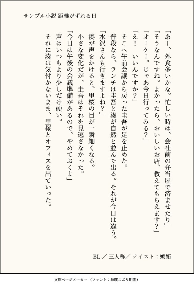 あなたのためのオーダーメイド小説を書きます 心にそっと寄り添う物語を紡ぎます。夢・NL・BL他 イメージ4