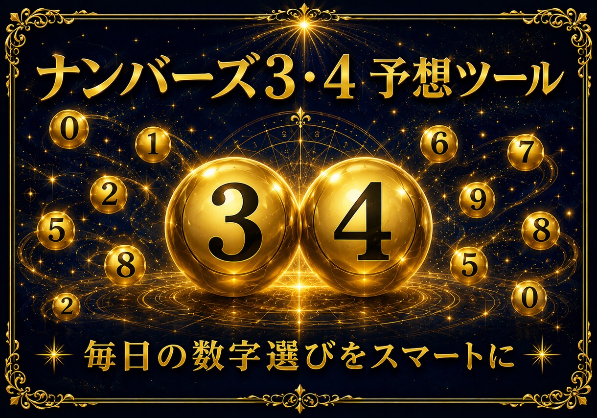 AI予想｜ナンバーズ3・4 予想ツール販売します 先着10名様限定：1,500円（50%OFF） イメージ1