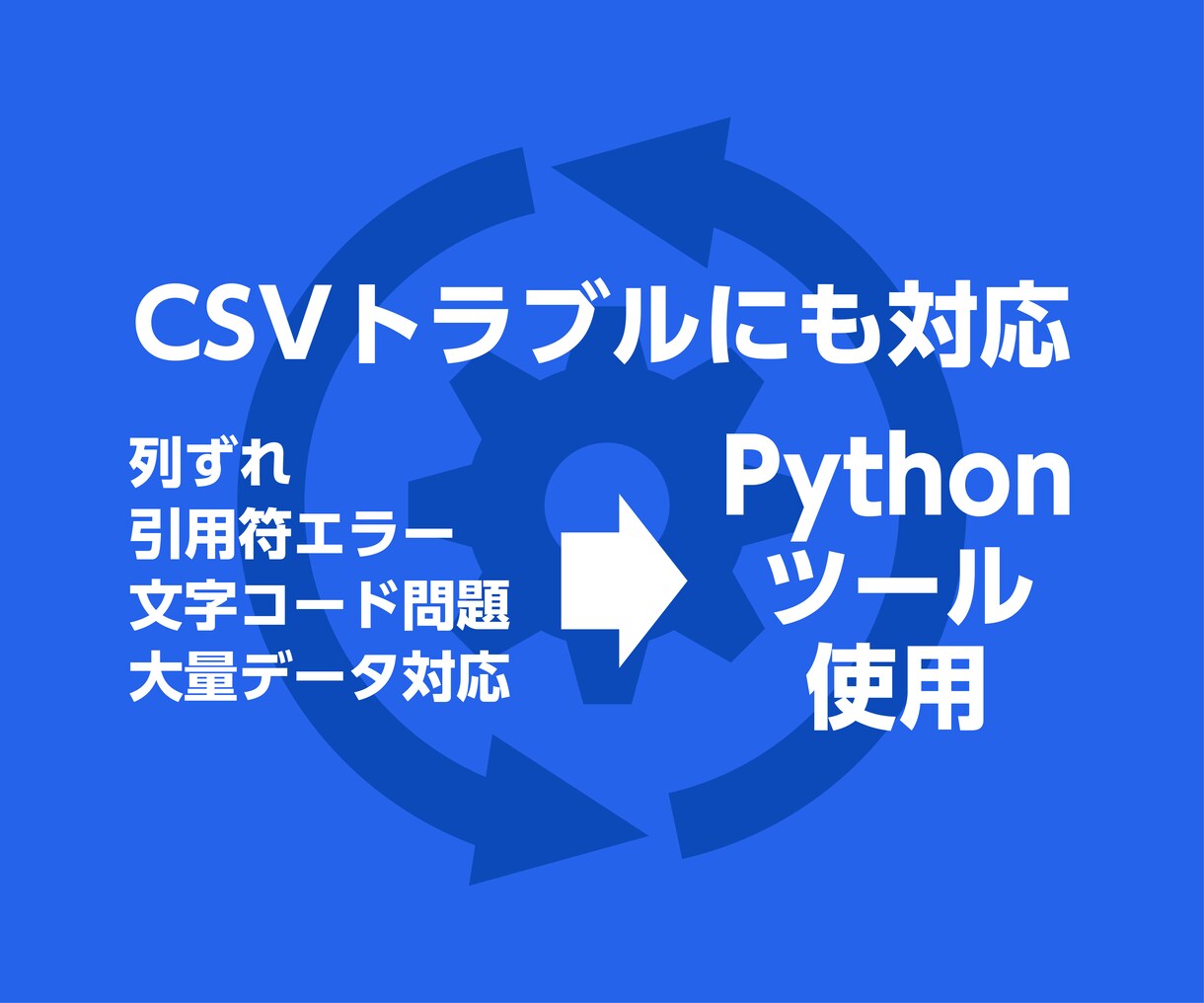CSVデータ処理・整形します 文字化け・列ズレ・開けないCSV対応 イメージ1