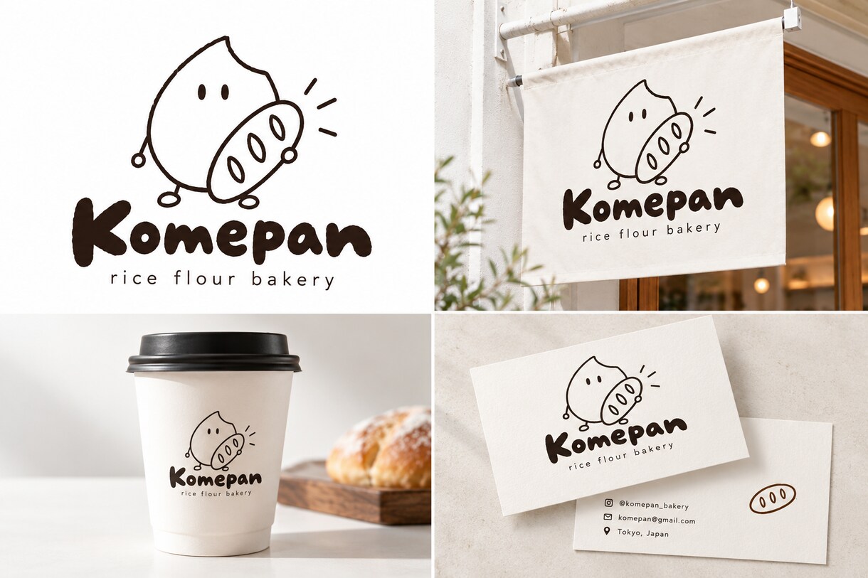 小さなお店のイラストロゴを作ります お店らしさが伝わる手描き風ロゴを制作します イメージ1