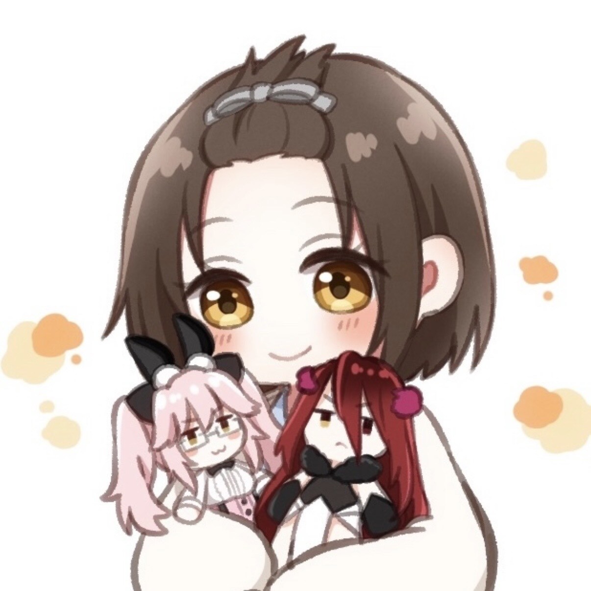推しぬいをぎゅっと抱っこ♡アイコン制作致します 夢絵アイコン★あなたの推し様を可愛いぬいぐるみにしませんか？ イメージ5