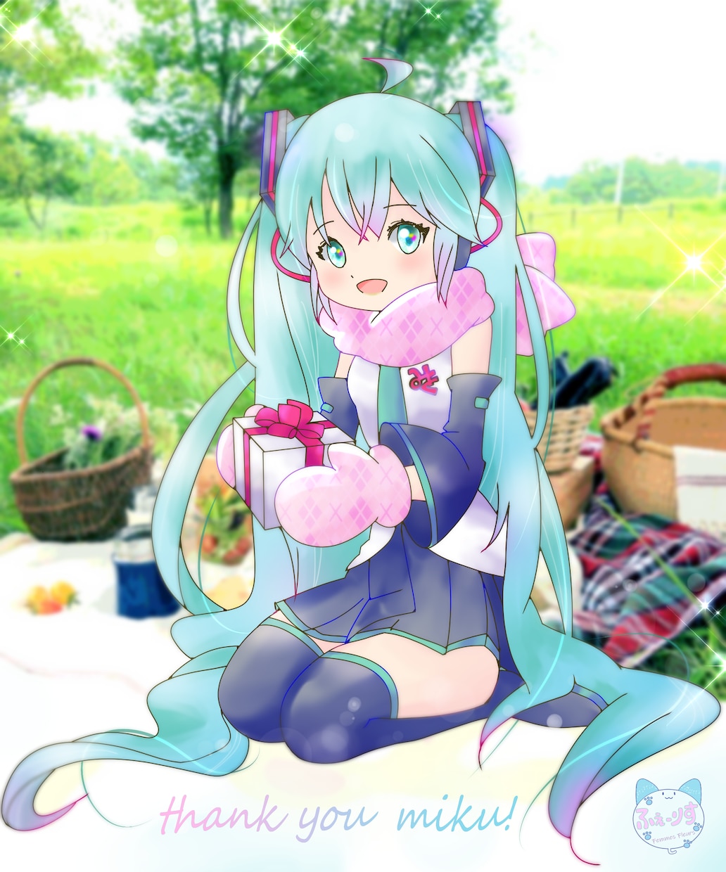 フライヤーやジャケットイラストなど制作いたします ゆるふわ、ポップで綺麗な色使いが得意です。 イメージ9
