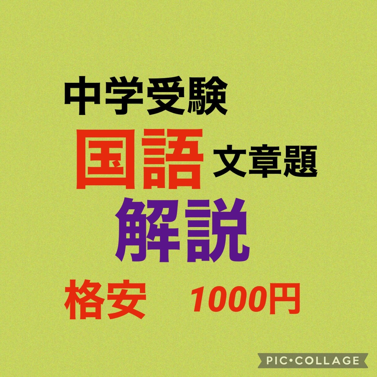 中学受験・国語文章題解説します 中学受験を頑張ってる君への解説 イメージ1