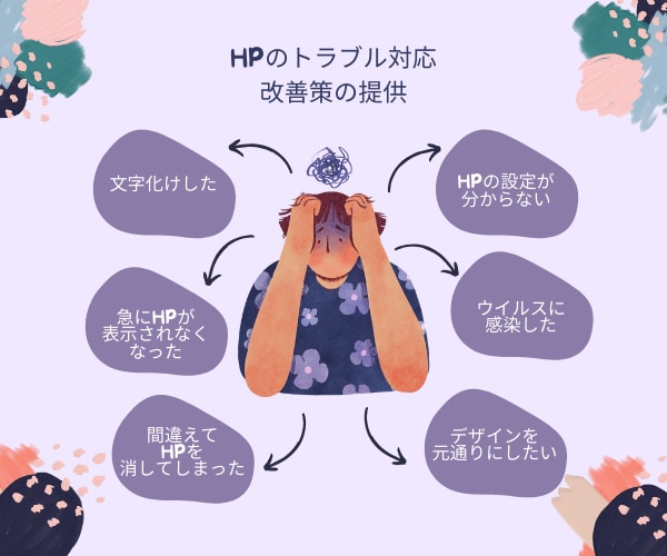 HPの保守を月額7000円で実施いたします ※当サービスでHPを購入いただいた方限定 イメージ3