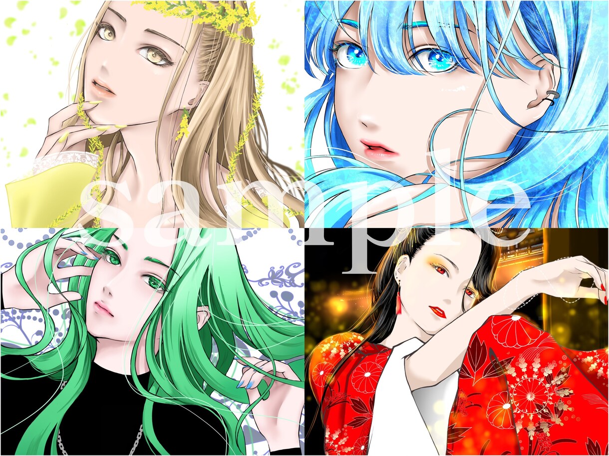 似顔絵風イラストを綺麗、丁寧に描きます シンプルで丁寧！画像を見ながら希望に合わせて綺麗にアレンジ イメージ8