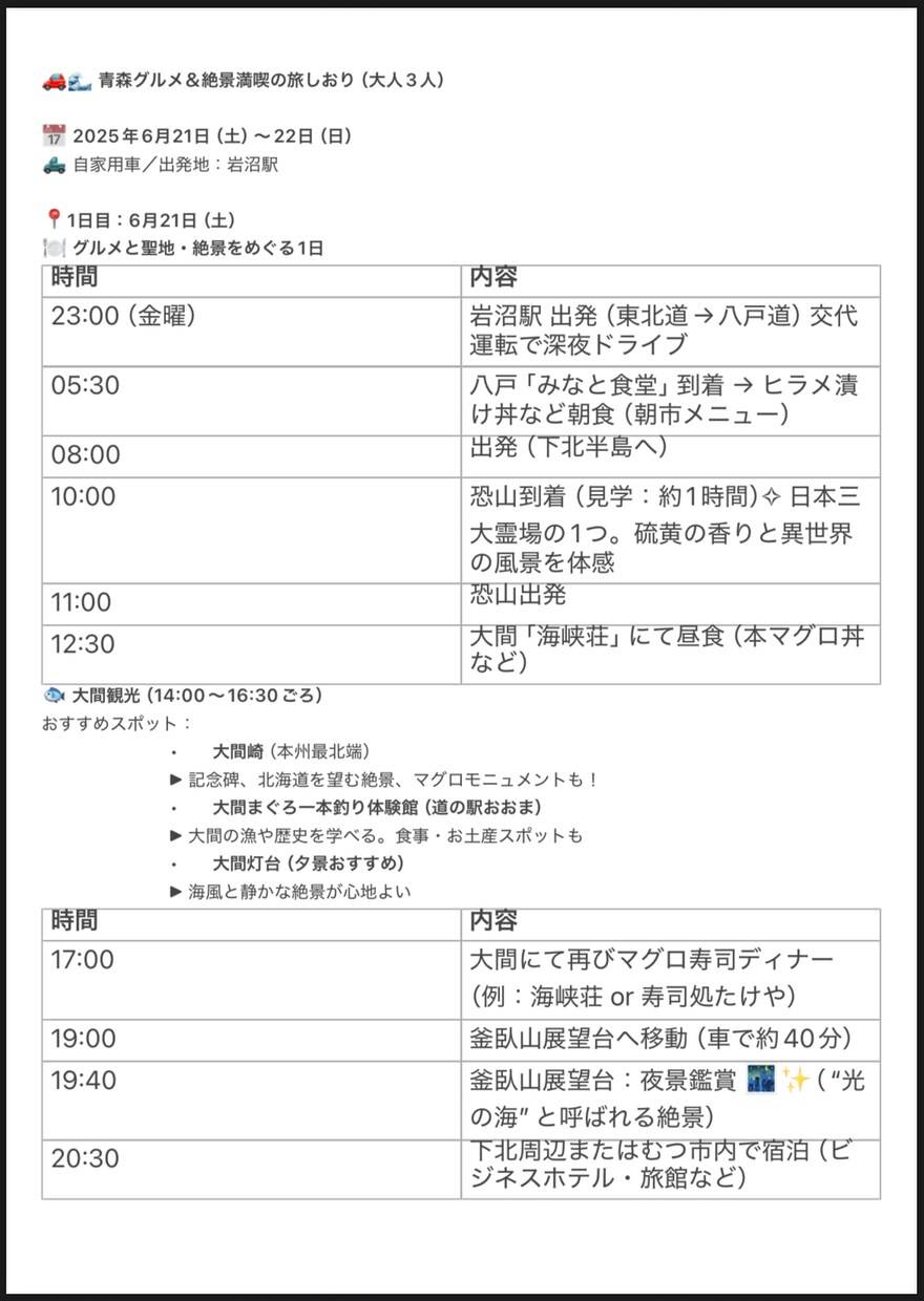 あなただけの東北旅行のベストなプランを作ります 東北6県を実際に巡った本人が最高の旅をご提案します！ イメージ2
