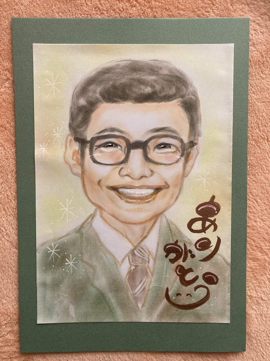 優しい遺影似顔絵を心を込めて似顔絵描きます みていると癒される、いつも応援してくれるパワー似顔絵 イメージ2