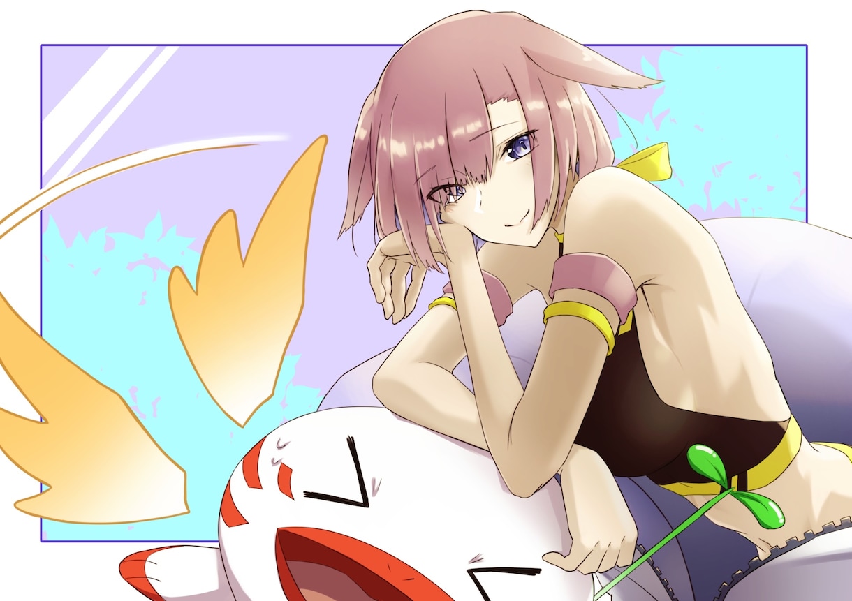 同人利用可！かっこかわいいイラスト仕上げます ソシャゲやラノベのようなかっこいいかわいい絵はお任せください イメージ7