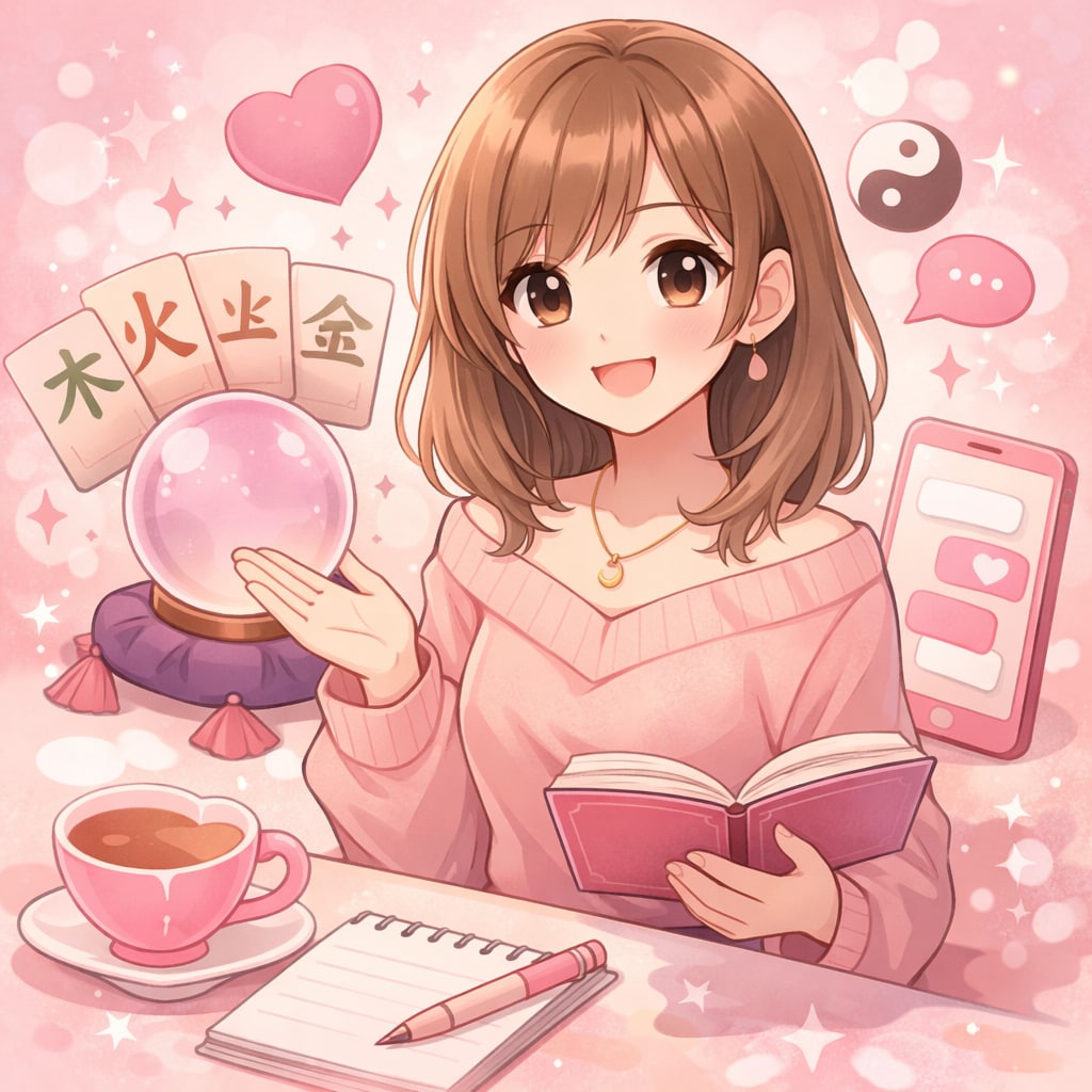 占いをかけあわせてあなたの悩みに寄り添います 四柱推命占いを使いながらあなたのモヤモヤを一緒にほどきます。 イメージ1