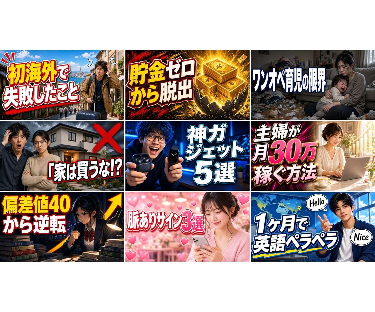 AIで人物背景を生成しサムネ作ります 写真不要。フリー素材と被りません イメージ7