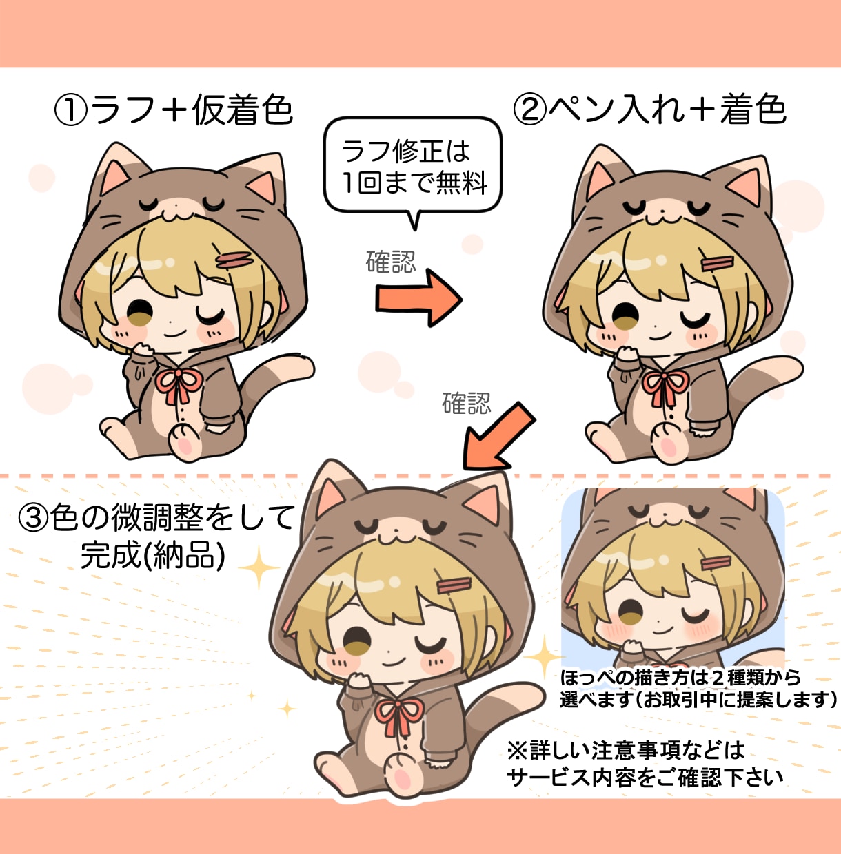可愛いミニキャラ、デフォルメイラスト作成します アイコンやサムネイル、グッズなどにおすすめです！ イメージ5