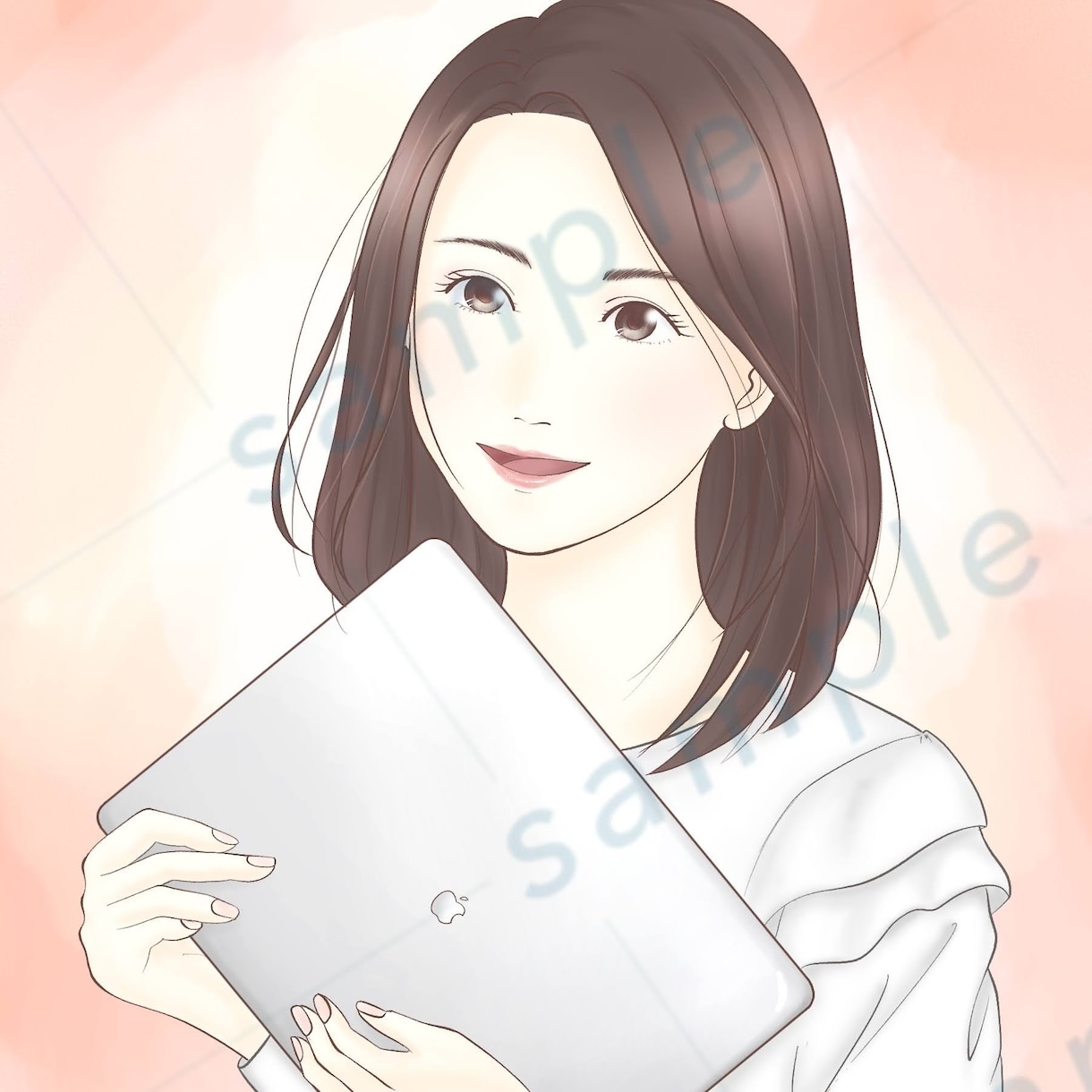 大人の女性向け!!繊細でお洒落なアイコン描きます 柔らかくて優しい好印象のイラスト!! イメージ6